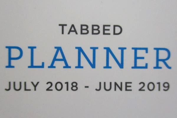 Lot of 2 Blue Sky Weekly Monthly Academic Tabbed Planners 2018/19 CYO Cover