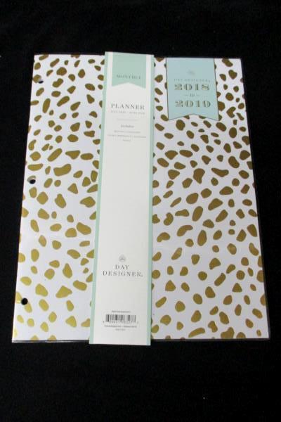 Lot of 3 Day Designer Weekly Monthly Academic Tabbed & Binder Planners 2018/19