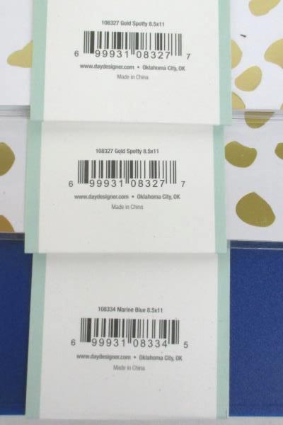 Lot of 3 Day Designer Weekly Monthly Academic Tabbed & Binder Planners 2018/19