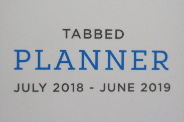 Blue Sky Ampersand 2018 2019 Academic Calendar Planner Weekly Fashion Gold Brush