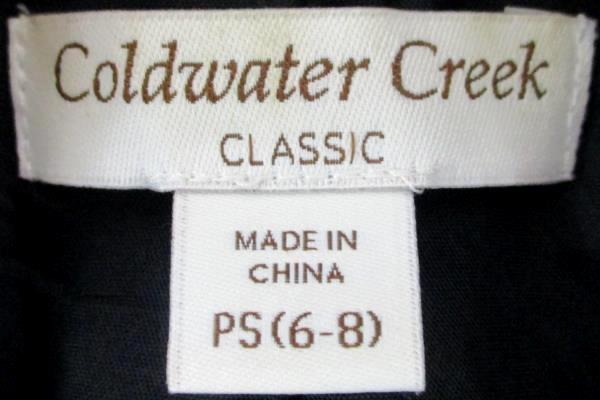 Coldwater Creek Women's Black 2 Button Long Sleeve Blazer Size PS (6-8)
