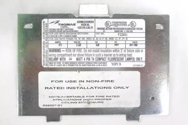 Motorola Electronic Ballast Rapid Start Gold Edition 2 Lamps 120 Volts AC 60 HZ