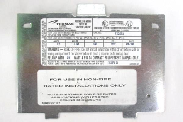 Motorola Electronic Ballast Rapid Start Gold Edition 2 Lamps 120 Volts AC 60 HZ