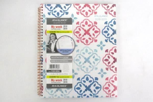 2 New At A Glance Academic 2018 19 Planner My Week 8 Half x 11 Floral Multicolor
