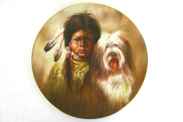 Lot 2 Kern Collectibles Plates The Companion Series "Nature Girl" & "Shepherds"