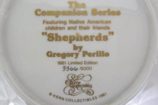 Lot 2 Kern Collectibles Plates The Companion Series "Nature Girl" & "Shepherds"