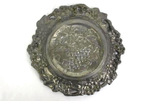Arthur Court Metal Grape Bowl 6.5" Serving Bowl Centerpiece Bowl Grape Vine 1995
