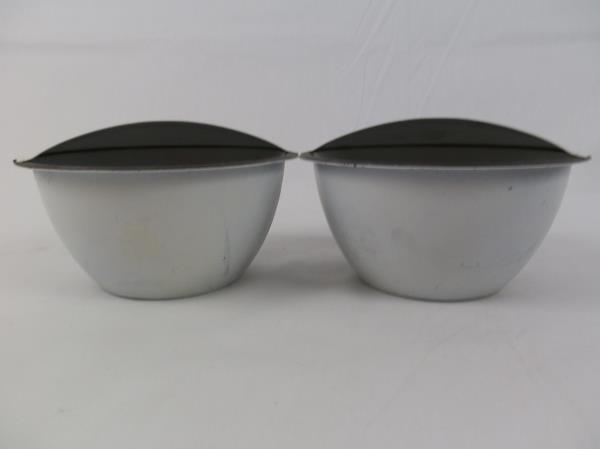 Set of 2 Decklight Landscaping Step Patio White Black Light Cover Recessed Metal
