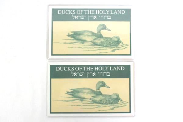 ISRAEL, DUCKS OF THE HOLY LAND on Stamps - 1989 Lot Of 2 Souvenir Sheet