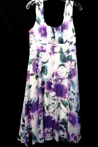 Women's Multi-Colored Floral Dress By Connected Apparel Size 12 100% Polyester