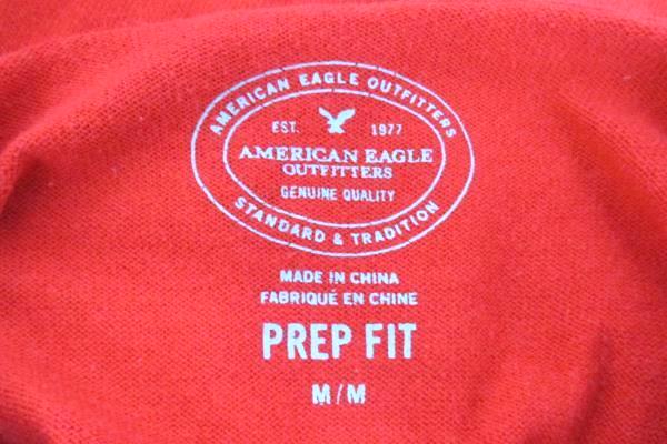 V Neck Sweater American Eagle Outfitters Red Knit Long Sleeve Prep Fit Men's M