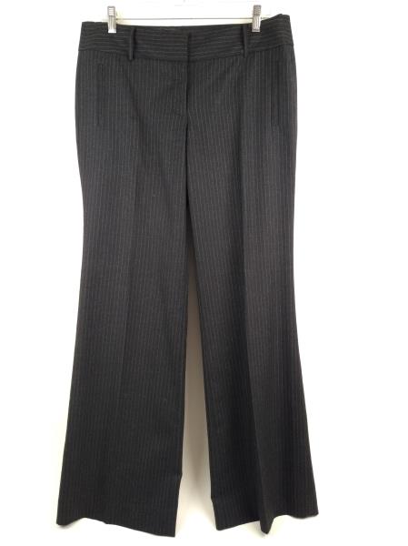 J.CREW Gray Striped Wool Blend CITY FIT Career Wide Dress Pants Size 10 NWT