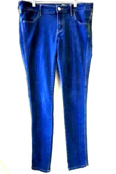Women's Blue Jeans w/ Pockets Button Zipper Fly By H&M Size S
