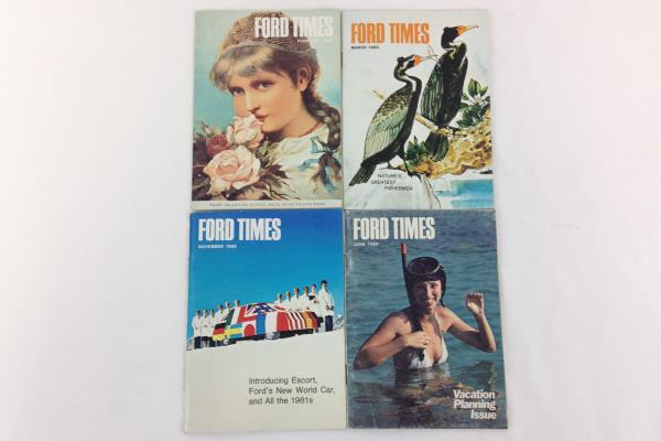 Lot 4 Ford Times Magazine Vintage 1980 Back Issues February March June November