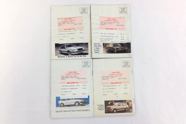 Lot 4 Ford Times Magazine Vintage 1980 Back Issues February March June November