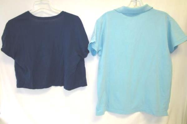 Lot Of Women's Blue Old Navy Cardigan & Eddie Bauer Polo Shirt & Size M