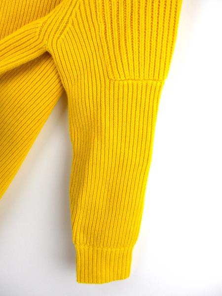 VICTORIA BECKHAM Yellow 100% Wool "Gauge Change Polo Neck Jumper" Sweater Sz 2