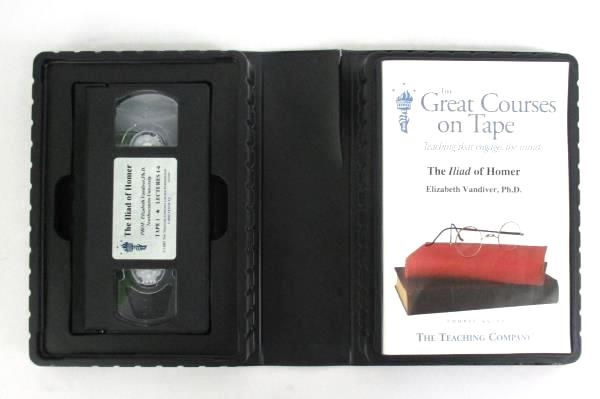 The Great Courses On Tape The Iliad Of Homer 2 VHS Tapes Guidebook 12 Lectures