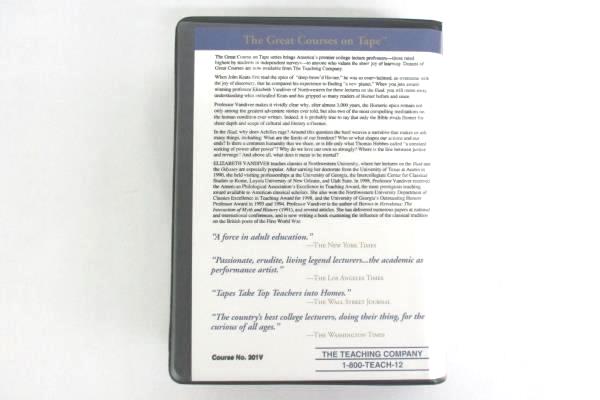The Great Courses On Tape The Iliad Of Homer 2 VHS Tapes Guidebook 12 Lectures