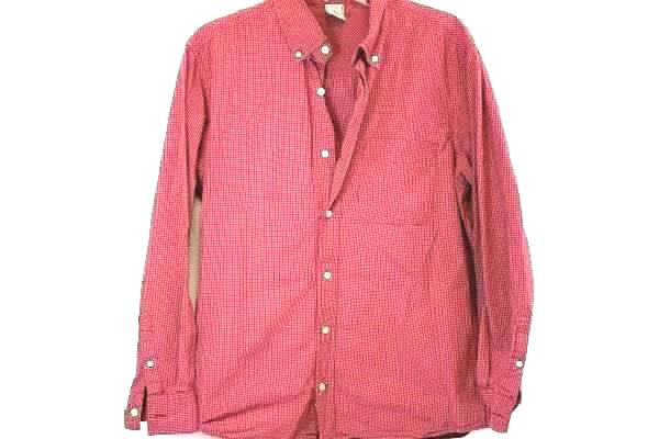 Lot of 2 Dockers Old Navy Men's Red Short Sleeves Button Up Shirts Size Large