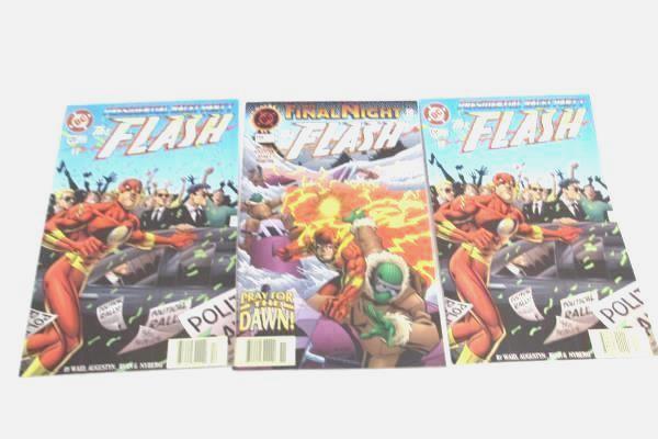 Lot of 3 DC The Flash Comic Books TWO MATCHING Softcover Nov and Dec 1996