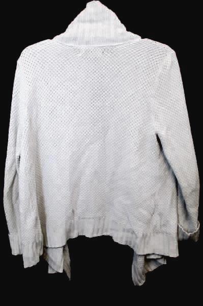Cardigan Old Navy White Long Sleeve Knitted Cuffs Women's Size Large