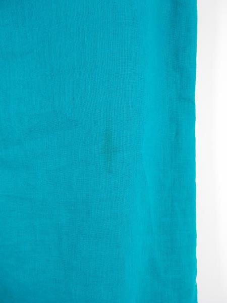 ANN TAYLOR Teal Blue 100% Linen Pintuck Dress Lined PETITE Sz 4P
