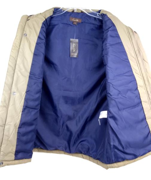 TASSO ELBA Brown Quilted Outerwear Insulated Vest Faux Suede Men's M ~ NWT $110