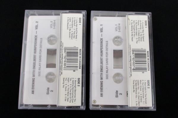 "An Evening With Engelbert Humperdinck" 2 Cassettes Set Volume 1 & 2 S-4537-4