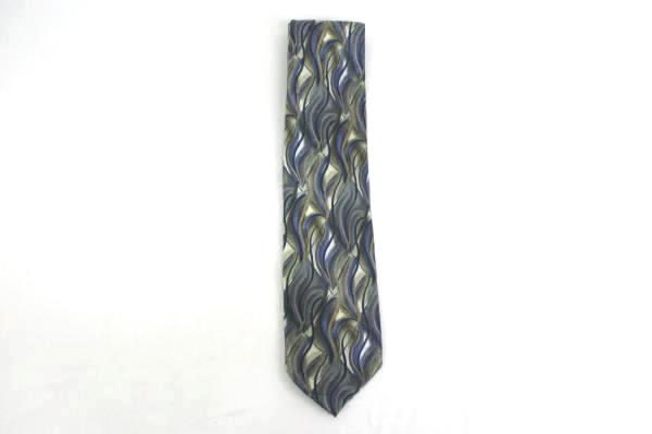 J. GARCIA Green Silk Neck Tie CAPILLARIES Collection Thirty-Five