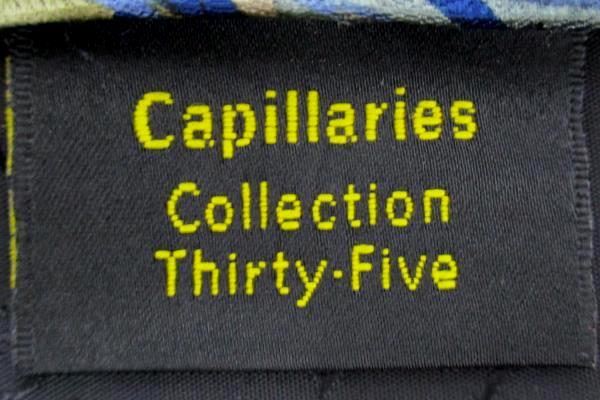 J. GARCIA Green Silk Neck Tie CAPILLARIES Collection Thirty-Five