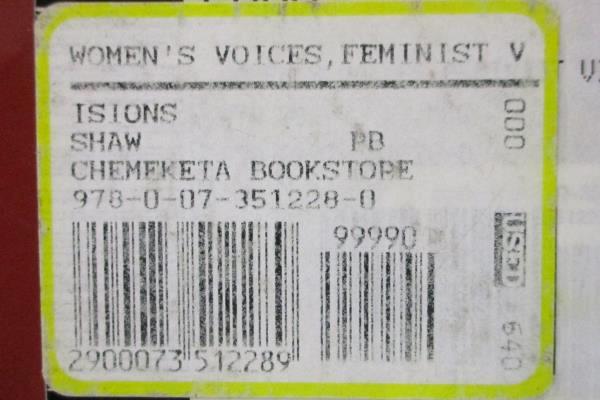 Women's Voices Feminist Visions 4th Ed. Susan Shaw USED Textbook Women's Studies