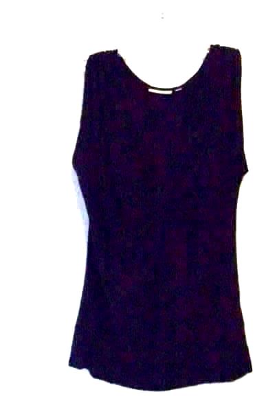 Women's Solid Black Sleeveless Top By Halogen Size S 95% Rayon