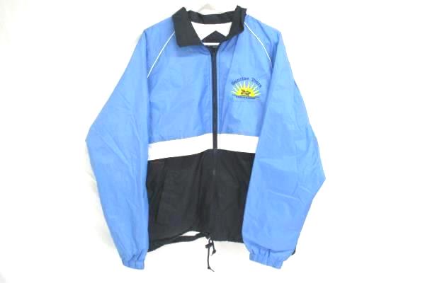 Sport-Tek By Port Authority Sunrise Tours Wind Breaker Blue White Navy Men's L