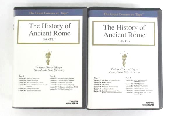 The Great Courses On Tape The History Of Ancient Rome Part 3 & 4 VHS