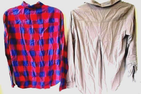 Lot Of Two Women's Casual Button Up Shirts By American Eagle & Velvet Heart Sz S