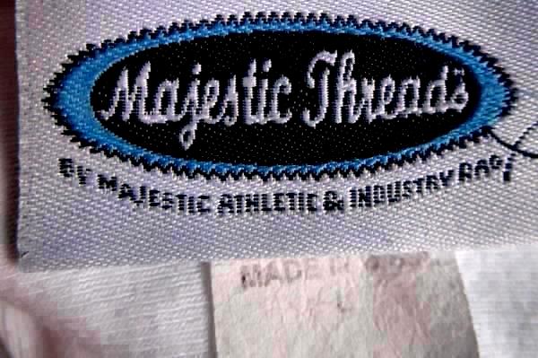Shirt w/ Hood By Majestic Threads White Trail Blazers Women's Junior's Sz L