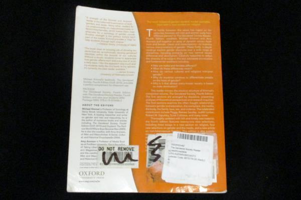 The Gendered Society Reader 4th Edition Kimmel Aronson SC 2011 Oxford Univ