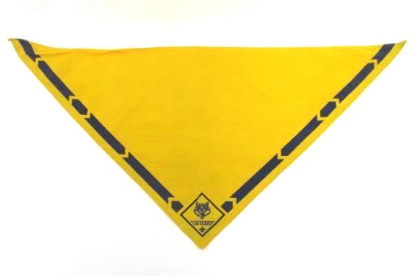 Boy Scouts Of America BSA Plaid Webelos Hat & Yellow Blue Neckerchief Bandana