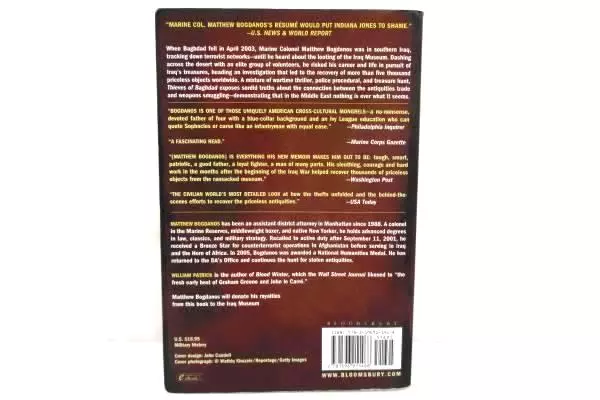Thieves of Baghdad by Matthew Bogdanos William Patrick Softcover 2006 Bloomsbury