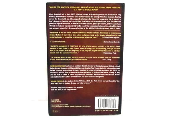 Thieves of Baghdad by Matthew Bogdanos William Patrick Softcover 2006 Bloomsbury