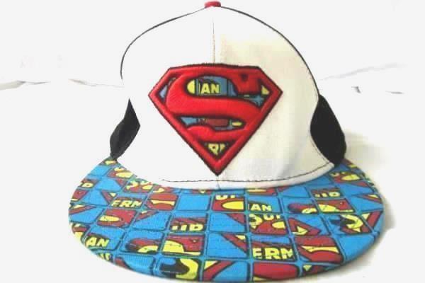 DC Comics Hat Snapback Black White Blue Red Superman 100% Cotton
