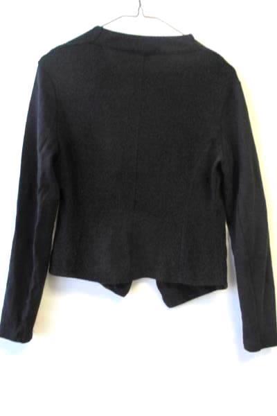 Sweater by Halogen Black Long Sleeves Zipper Pockets Button Women's Size S