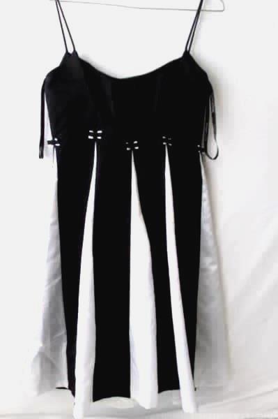 Woman's Black&White Formal Dress By Morgan And Co Size 9/10 100% Polyester