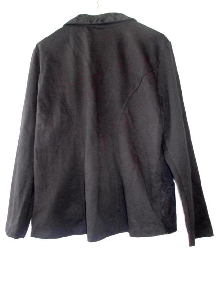 Style&Co Petite Women's Blazer Black Size PL Long Sleeve Lace 1/2 Button Up