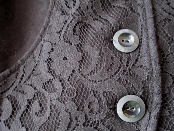 Style&Co Petite Women's Blazer Black Size PL Long Sleeve Lace 1/2 Button Up