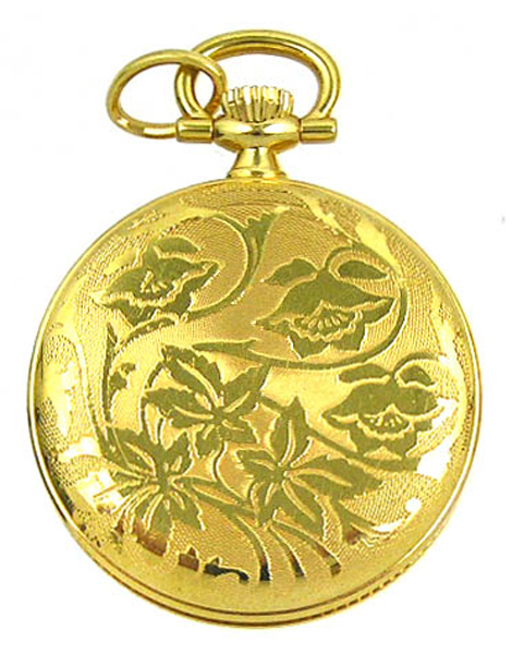 BERNEY Swiss Mini Pocket PENDANT WATCH Gold Overlay