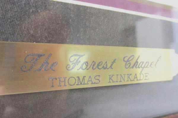 Vintage Thomas Kinkade Painting 1999 Forest Chapel Print Lightpost Publishing