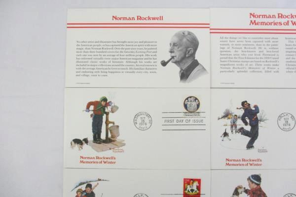Set Of 5 Norman Rockwell Designed FDI Memories Of Winter Fleetwood 1978