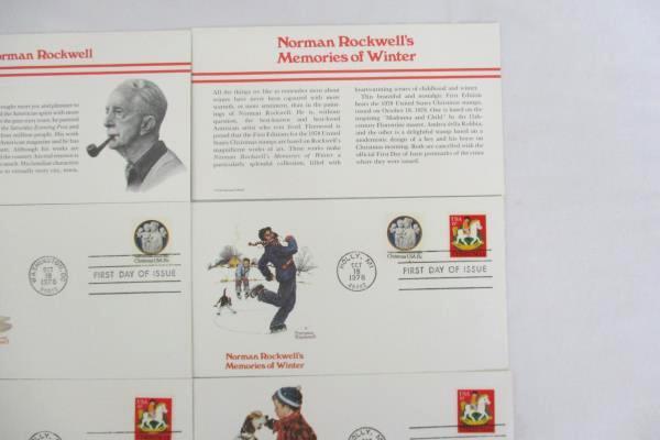 Set Of 5 Norman Rockwell Designed FDI Memories Of Winter Fleetwood 1978